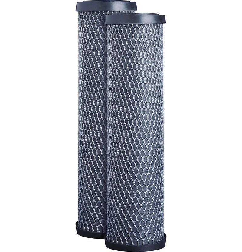 CFS â€“ 10" x 2.5" Carbon Block Water Filter Cartridges Compatible with FXWTC, 3WH-STDCW-F02, GXWH04F, GXWH20S Models â€“ Remove Bad Taste & Odor â€“ Whole House Replacement Filter Cartridge - 2 Pack - Image 1